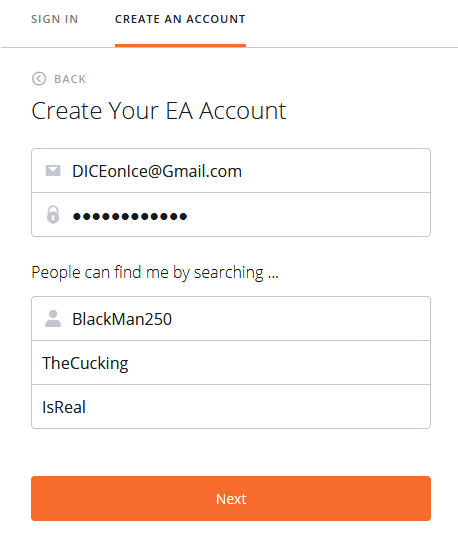 EA запрещает использовать словосочетание "белый человек" при подборе ника в Origin