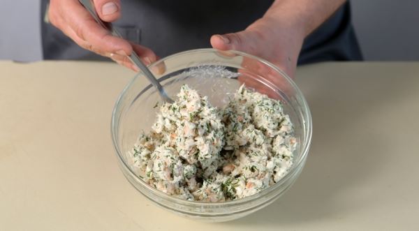 Равиоли с чиром и креветками